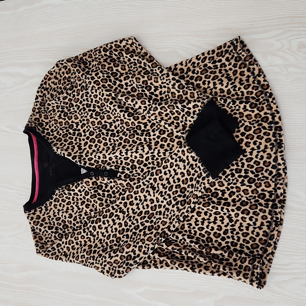 Fuzzy Animal Print PJs - Picture 2 of 3
